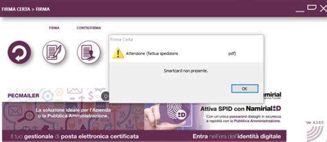 smart card non presente|Che cosa devo fare se visualizzo l'errore nessun certificato .